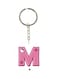 Initial M Designed Dual Sided Keychain
