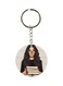 Single Sided Girl And Book Printed Keychain