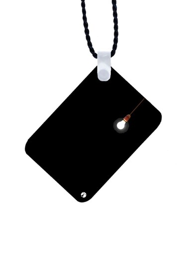 Lamp Printed Car Mirror Pendant