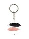 Feathers Printed Single Sided Keychain