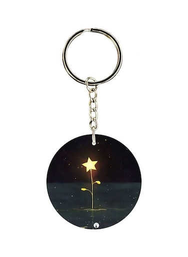 Cartoon Printed Double Sided Keychain