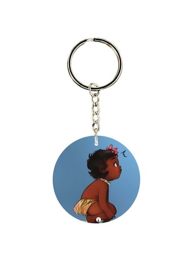 Baby Moana Printed Keychain
