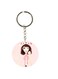 Double Sided Girl Printed Keychain