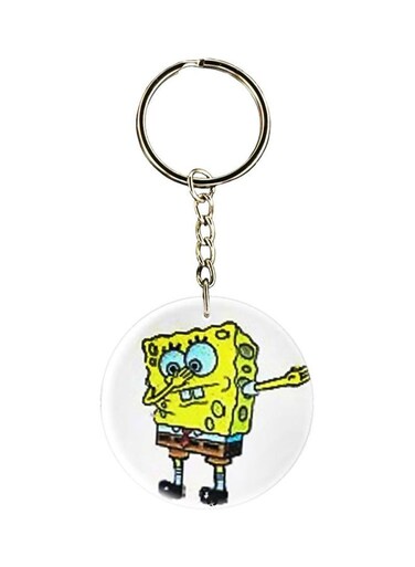 Cartoon Printed Double-Sided Keychain