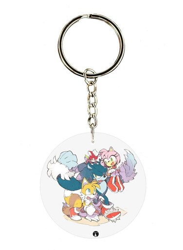 Sonic Printed Keychain