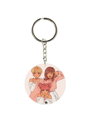 Single Sided Character Printed Keychain