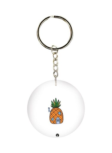Spongebob House Printed Keychain