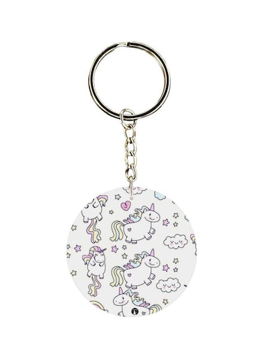 Unicorn Printed Keychain
