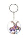 Double Sided Giraffe Printed Keychain