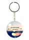 Double Sided English Phrases Printed Keychain