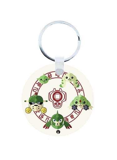 Digimon Anime Wooden Keychain
