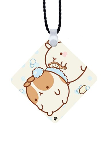 Rabbits Printed Car Mirror Pendant