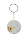 Lock And Key Printed Keychain