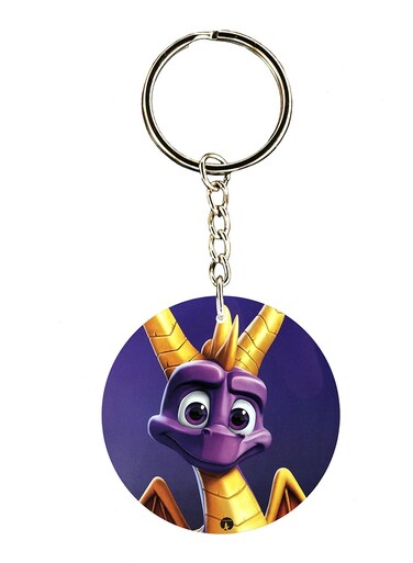 Keychain Of The Video Game Spyro ( 2 Sides)