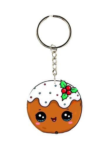 Cartoon Printed Single Sided Keychain