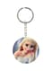 Double Sided Cartoon Printed Keychain