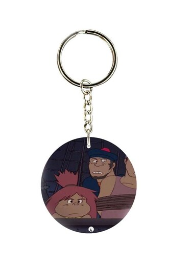Adnan And Lina Anime Printed Keychain