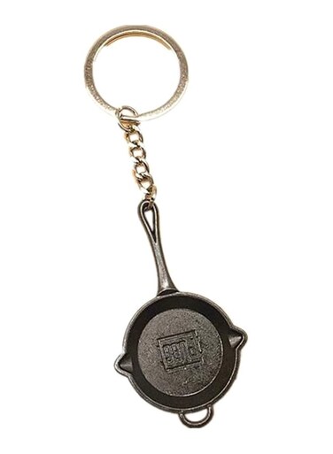 PUBG Game Frying Pan Shape Car Keychain
