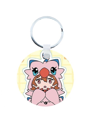 Digimon Anime Wooden Keychain