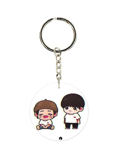 Cartoon Character Printed Keychain