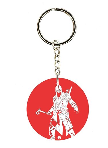 Keychain Of The Video Game Assasin's Creed ( 2 Sides)