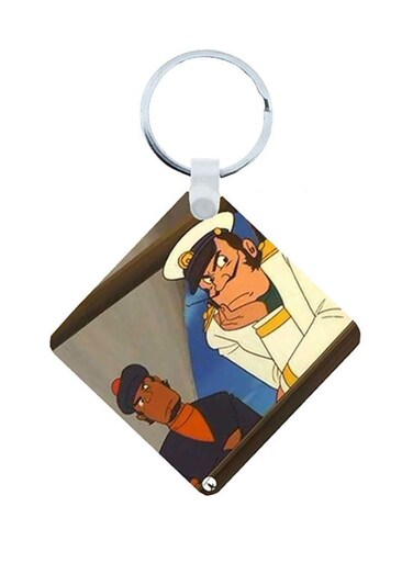 the Adnan And Lina Wooden Keychain