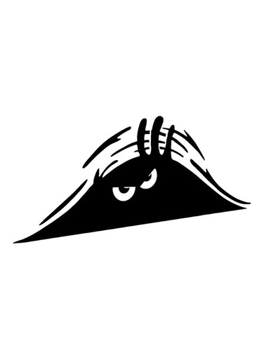 Peeking Monster Self-Adhesive Car Sticker
