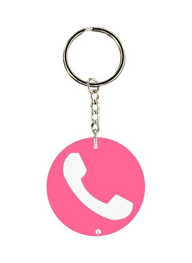 Telephone Sign Printed Keychain