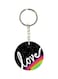 Love Printed Double Sided Keychain