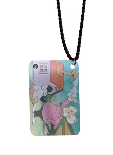 Kabool Printed Car Mirror Pendant