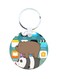 We Bare Bears Printed Wooden Keychain