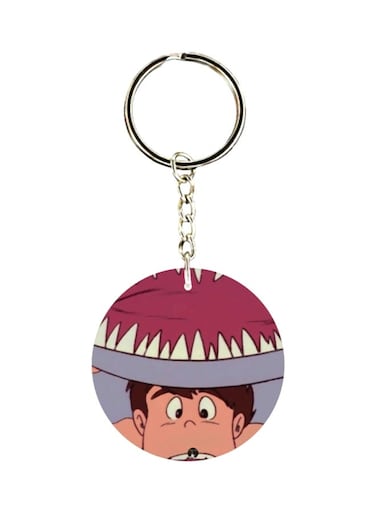 Adnan And Lina Anime Printed Plastic Keychain