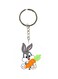 Cartoon Printed Double Sided Keychain