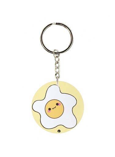 Cartoon Themed Single Sided Keychain