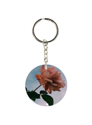 Flower Printed Keychain