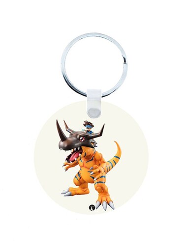 Digimon Anime Wooden Keychain