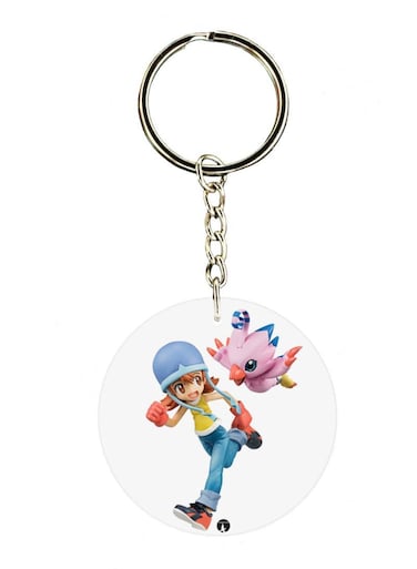Anime Digimon Printed Keychain
