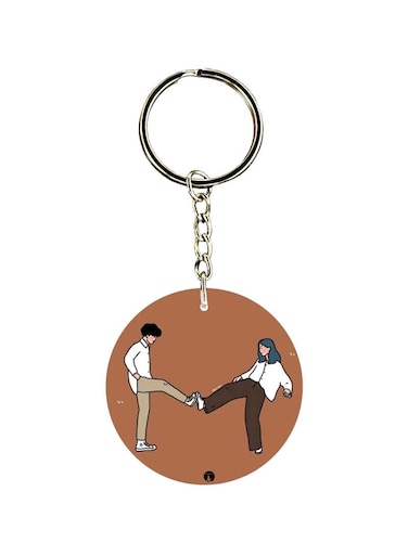 Couple Printed Keychain