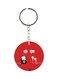 Earphones Printed Keychain