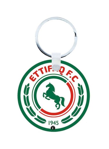 Ettifaq Football Club Printed Wooden Keychain