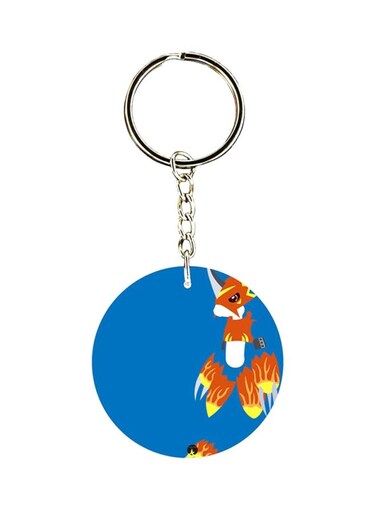 Anime Digimon Printed Plastic Keychain
