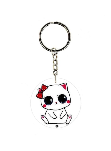 Cartoon Themed Single Sided Keychain