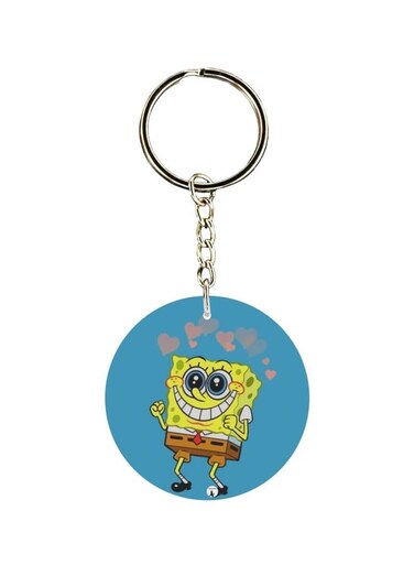 Double Sided Cartoon Printed Keychain