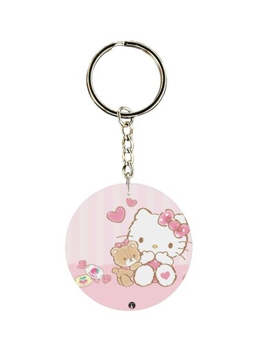 Kitty Cartoon Themed Keychain