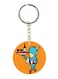 Double Sided Captain America Printed Keychain