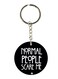 English Phrases Double Side Printed Keychain