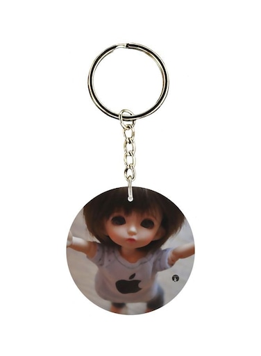 Doll Printed Double Sided Keychain