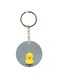 Cartoon Themed Single Sided Keychain