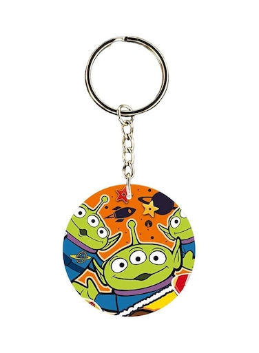 Cartoon Printed Double Sided Keychain