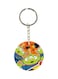Cartoon Printed Double Sided Keychain
